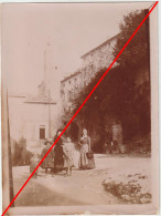 7573 Photo Photographie Avant 1900 VAISON LA ROMAINE - Rue De L'Horloge Et Horloge - Ancianas (antes De 1900)