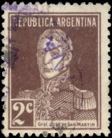 Argentine 1923. ~ YT 278 - 2 C .San Martin - Gebruikt