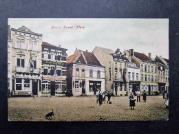 CP BELGIQUE (V1917) WAVRE (2 Vues) Grand Place - Trappistenbrau Munich Et Pilsen - Waver