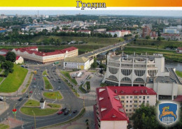 1 AK Weißrussland / Belarus * Blick Auf Die Stadt Grodno Mit Dem Wappen Der Stadt * - Belarus