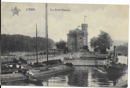 - 3505 - LIEGE  Le Petit Paradis  ( La Meuse , Ecluse , Péniches !! ) - Liege