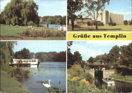 72348276 Templin Uferpromende Ratsteich Schleuse MS Uckermarkt  Templin - Templin