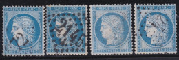 France  .  Y&T   .     60  4x       .   O      .    Oblitéré - 1871-1875 Ceres
