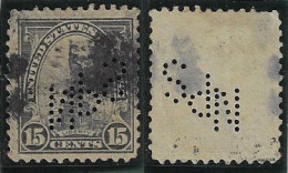 USA United States 1912/1954 Stamp With Perfin NPS Unidentified In Catalogo From Cleveland Lochung Perfore - Perfins