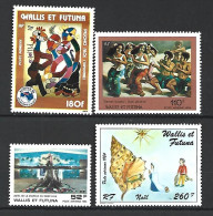 Timbre De Wallis & Futuna Neuf * P-a  N 139 / 142 - Unused Stamps
