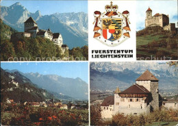 72346599 Liechtenstein  Schlosser Vaduz Und Gutenberg Mit Rheintal Liechtenstein - Liechtenstein