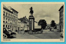 * Breda (Noord Brabant - Nederland) * (Serie Breda J1) Kasteelplein, Place Du Chateau, Oldtimer, Monument, Statue - Breda