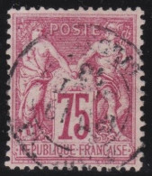 France  .  Y&T   .     71      .     O      .     Oblitéré - 1876-1878 Sage (Typ I)