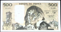 FRANCE * 500 Francs * Pascal * 03/04/1980 * Fay 71.21 * Etat/Grade SUP/XXF * - 500 F 1968-1993 ''Pascal''