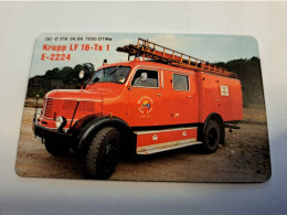 DUITSLAND/ GERMANY  CHIPCARD /TELEFONKARTENMESSE/ FIRE TRUCK/ / 7000  EX / 6 DM  CARD / O 519  / MINT CARD **16259** - S-Series : Tills With Third Part Ads