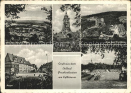 72343651 Frankenhausen Bad Blick Von Hainleite Kyffhaeuser Denkmal Weinberg Schw - Bad Frankenhausen