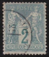France  .  Y&T   .     74     .     O      .     Oblitéré - 1876-1898 Sage (Tipo II)