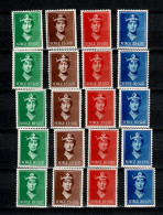 1939 NORVEGE 5 X Serie  Yvert 195-98 ** MNH - Nuovi