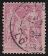 France  .  Y&T   .     81   (2 Scans)       .     O      .     Oblitéré - 1876-1898 Sage (Tipo II)