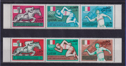 Qatar 1966 Olympische Spiele Mexiko 1968 Mi.-Nr. 135-140 A Postfrisch ** - Qatar