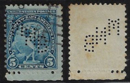 USA United States 1917/1946 Stamp With Perfin MNB By Merchantile National Bank Of San Francisco Lochung Perfore - Perfins