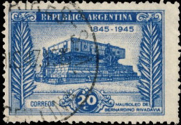 Argentine 1945. ~ YT 461  - Mausolée De Rivadavia - Used Stamps