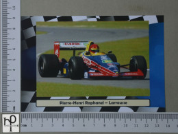 POSTCARD  - PIERRE HENRI RAPHANEL - FORMULA 1 - 2 SCANS  - (Nº58158) - Grand Prix / F1