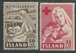 Iceland:Island:Unused Stamps Red Cross, Nurses, 1949, MNH - Neufs