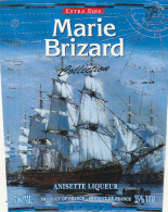 ***  ETIQUETTE ***    Marie Brizard Anisette Liqueur - Voilier --   - Riesling