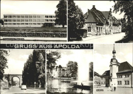 72341674 Apolda Polytechnische Oberschule Bahnhof Rathaus Lohteich Viadukt Apold - Apolda