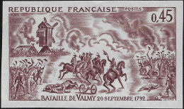 France 1971 Y&T 1679. Bataille De Valmy 1792. Champ De Bataille, Chevaux Et Moulin. Essai De Couleurs - Windmills