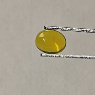 Opale Jaune/Commune Naturelle 0,83 Carat Du Ethiopie  | 7,4 X 5,8 X 4,2 Mm  | Cabochon Ovale - Opale