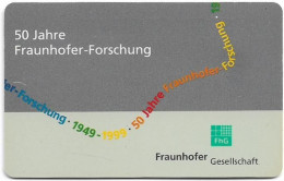 Germany - 50 Jahre Fraunhofer-Forschung - O 0035 - 02.1999, 6DM, 6.000ex, Used - O-Series : Séries Client