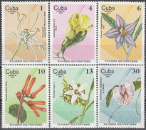CUBA 1980, FLOWERS, COMPLETE MNH SERIES With GOOD QUALITY, *** - Ongebruikt