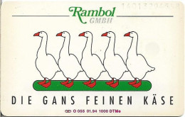 Germany - Rambol GmbH - Supreme Käse - O 0055 - 01.1994, 6DM, 1.000ex, Used - O-Series : Séries Client