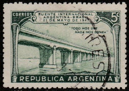Argentine 1947. ~ YT 483 - Pont International "Argentine - Brésil" - Usati