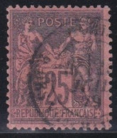 France  .  Y&T   .    91      .     O      .     Oblitéré - 1876-1898 Sage (Type II)