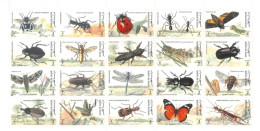 QATAR - 1998 - INSECTS STAMPS SHEETLET OF 20, SG # 1021/40, UMM(**). - Qatar