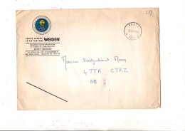 BELGIQUE LETTRE MILITAIRE EN FRANCHISE 1977 - Brieven En Documenten