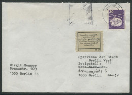 1834) MiNr.: 497 - EF - Brief - Berlinstempel - Zustellvermerke - Storia Postale
