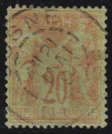 France  .  Y&T   .    96     .     O      .     Oblitéré - 1876-1898 Sage (Type II)