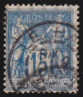 France  .  Y&T   .    101  (2 Scans)  .  Voyez Le Scan Du Dos     .     O      .     Oblitéré - 1876-1898 Sage (Type II)