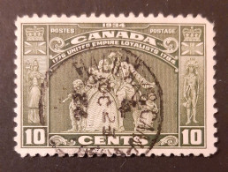 Canada 1934  USED Sc 209,    10c Loyalists Statue - Oblitérés