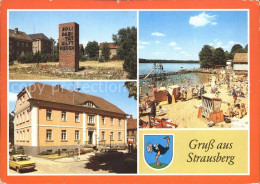 72337107 Strausberg Brandenburg Platz Der Solidaritaet Denkmal Rathaus Freibad S - Strausberg