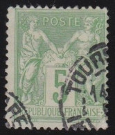 France  .  Y&T   .    106       .     O      .     Oblitéré - 1898-1900 Sage (Type III)