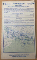 AIRPLANE FLIGHT PLAN ,JEPPESEN ,MIDDLE EAST ,HIGH /LOW ALTITUDE ENROUTE CHARTS,EFFECTIVE UPON RECEIPT - Altri & Non Classificati