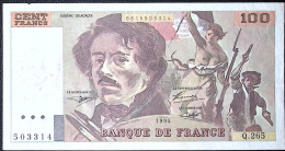 FRANCE * 100 Francs * Delacroix * 1994 * Fay 69Ter 01b * Etat/Grade TTB/VF * - 100 F 1978-1995 ''Delacroix''