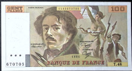 FRANCE * 100 Francs * Delacroix * 1981 * Fay 69.05 * Etat/Grade SUP/XXF * - 100 F 1978-1995 ''Delacroix''