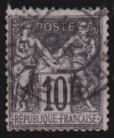 France  .  Y&T   .    103       .     O      .     Oblitéré - 1898-1900 Sage (Tipo III)