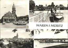 72335968 Waren Mueritz Markt Kirche Bootsanleger Kietz Bruecke Blick Vom Muehlen - Waren (Müritz)