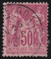 France  .  Y&T   .    104  (2 Scans)       .     O      .     Oblitéré - 1898-1900 Sage (Tipo III)