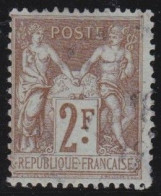 France  .  Y&T   .    105  (2 Scans)       .     O      .     Oblitéré - 1898-1900 Sage (Type III)