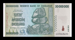 Zimbabwe 50000000 50 Million Dollars 2008 Pick 79 Sc Unc - Zimbabwe