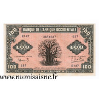 AFRIQUE OCCIDENTALE FRANCAISE - PICK 31 A - 100 FRANCS - 14/12/1942 - Other - Africa