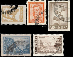 Argentine 1959. ~ YT 603A/606 - Série Courante - Used Stamps